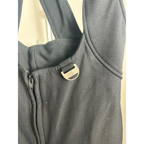 Vintage Nils Women's Ski Snow Full Bib Bibs Size XS/S Black Stirrup Pants Skiing - Picture 5 of 5